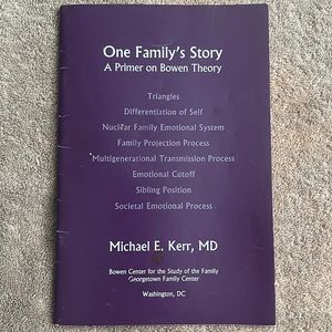 Book on Bowen family therapy